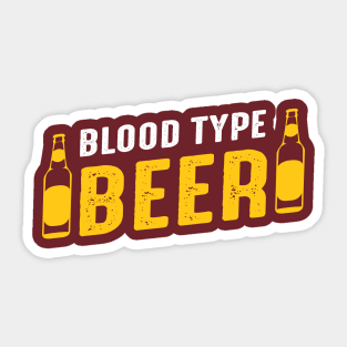 Blood-type ''Beer'' Sticker